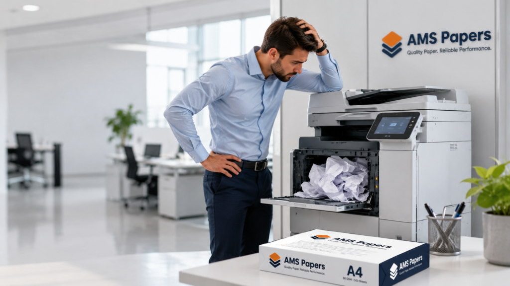 printer paper jam caused by poor copy paper quality